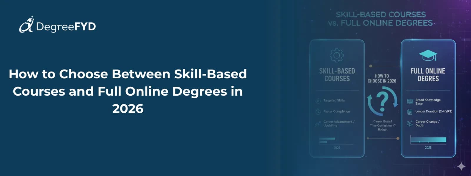How to Choose Between Skill-Based Courses and Full Online Degrees in 2026