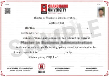 CU Online Degree Certificate