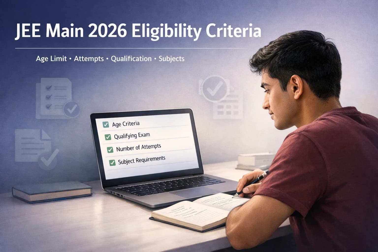 JEE Main 2026 Eligibility Criteria: Age Limit & 12th Marks