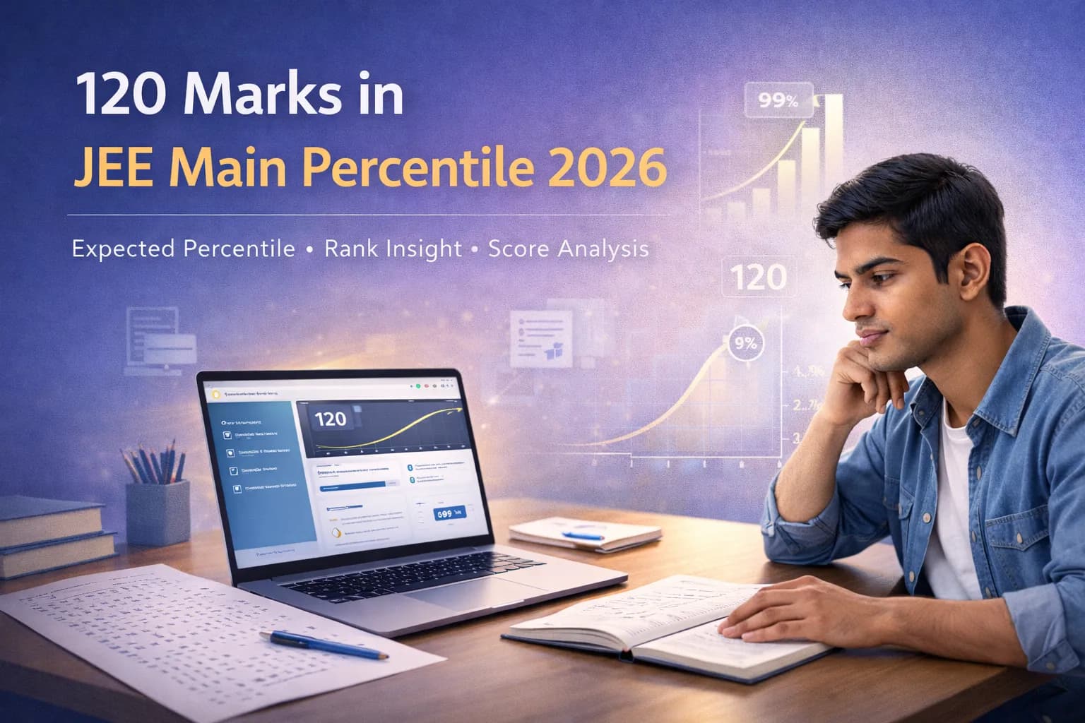 120 Marks in JEE Main Percentile 2026: Check Expected Marks vs Percentile